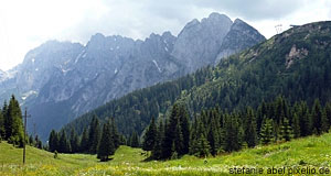 The Tennengebirge is a scenic mountain range in Salzburg.